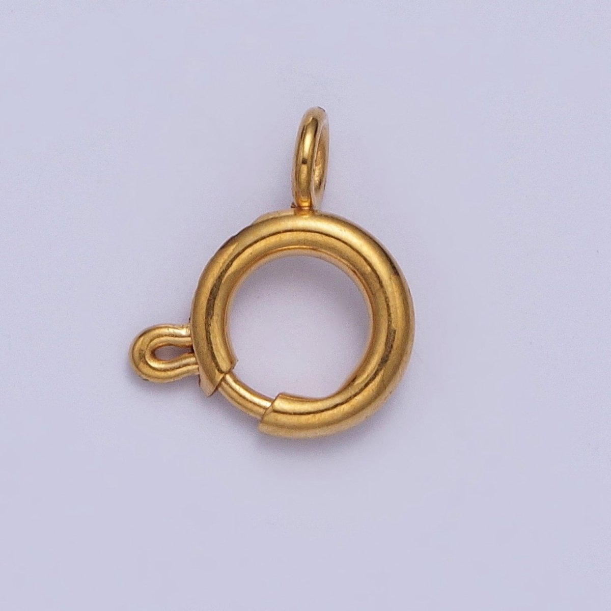 24K Gold Filled Round Spring Ring Closure Clasps For DIY Jewelry Making L-892-L-899 L-905
