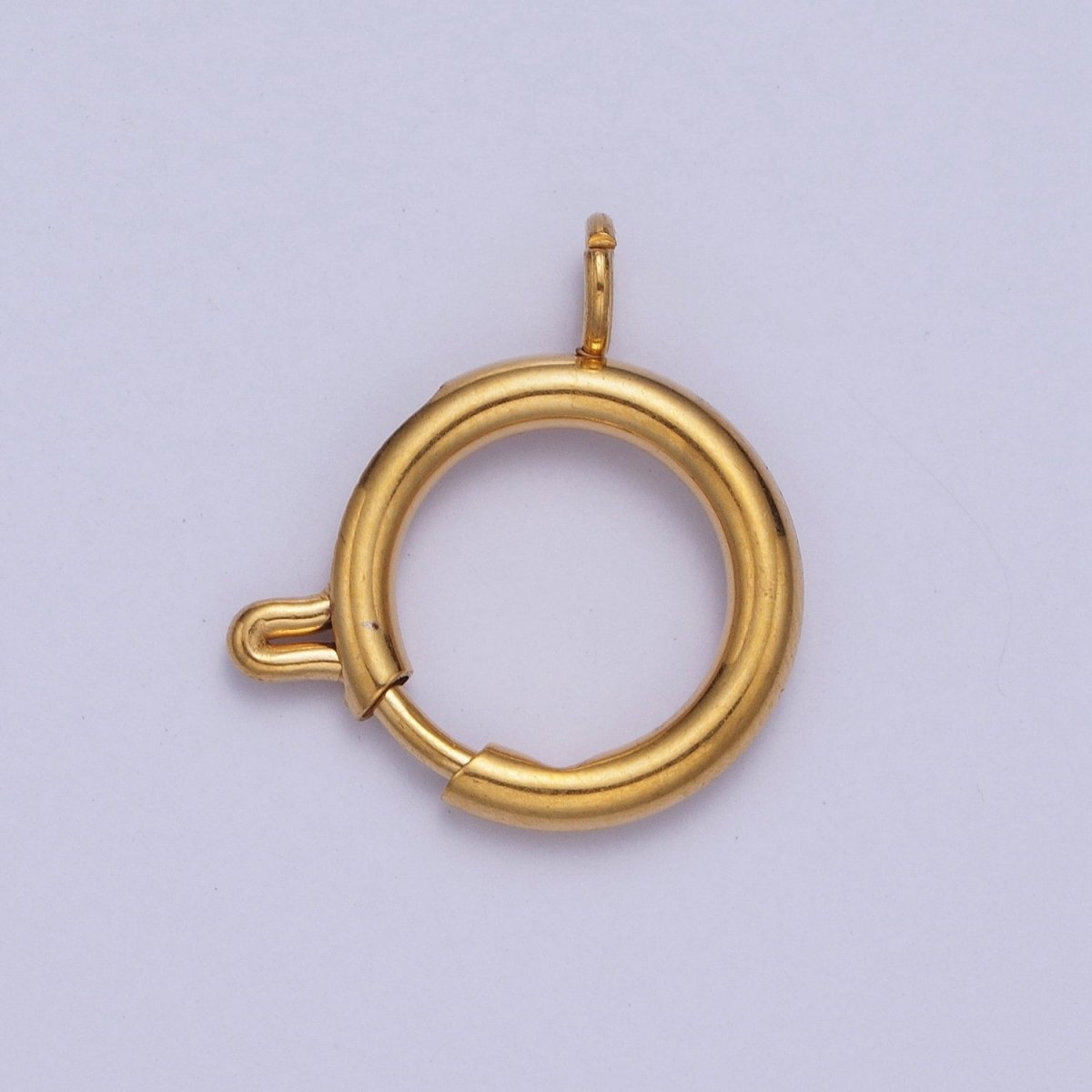24K Gold Filled Round Spring Ring Closure Clasps For DIY Jewelry Making L-892-L-899 L-905