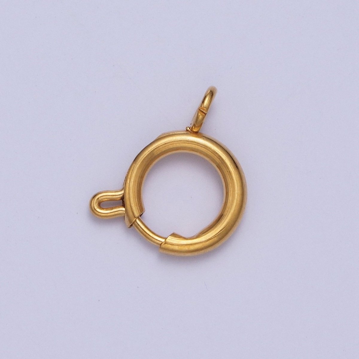24K Gold Filled Round Spring Ring Closure Clasps For DIY Jewelry Making L-892-L-899 L-905