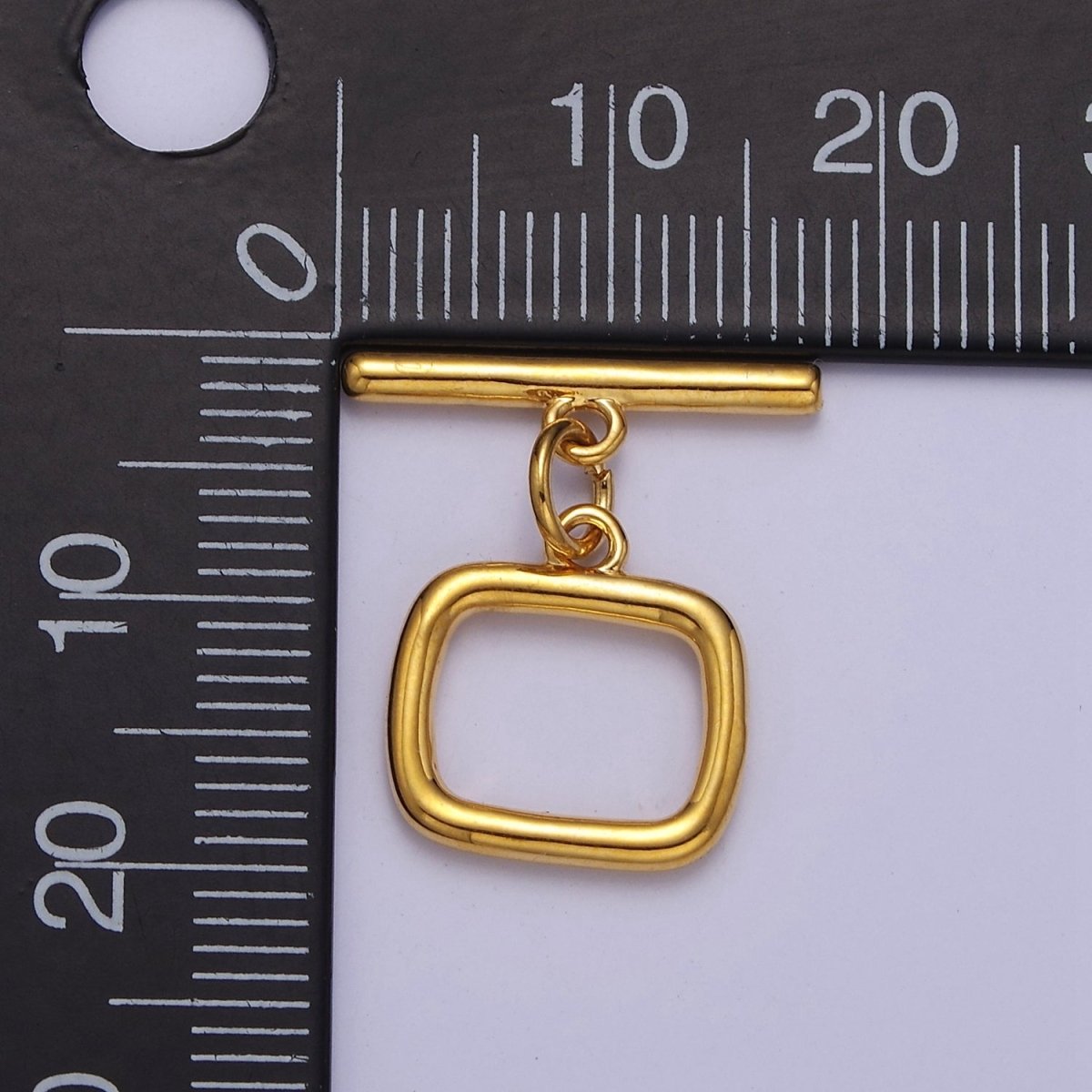 24K Gold Filled Square Toggle Clasp, Jewelry Clasp OT Clasp Findings L-717 L-718 L-722