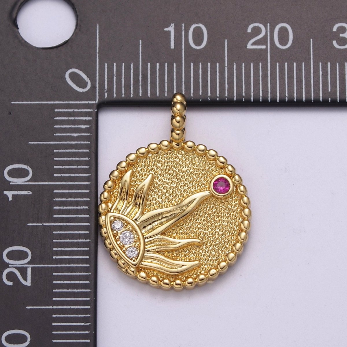 24k Gold Filled Sun Pendant Radiant Rays of Sun Charm Solar System Celestial Symbol Charm Pendant N-524