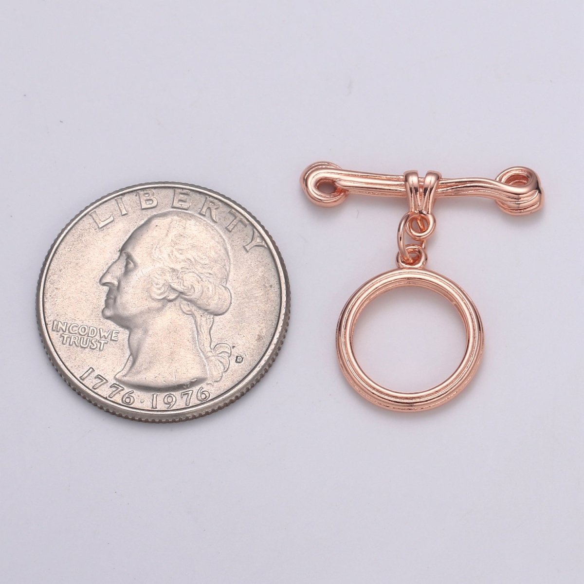 24K Gold Filled Toggle Clasp Black / Rose Gold / Gold / Silver For DIY Jewelry Making Necklace Bracelet Anklet L-217~L-220