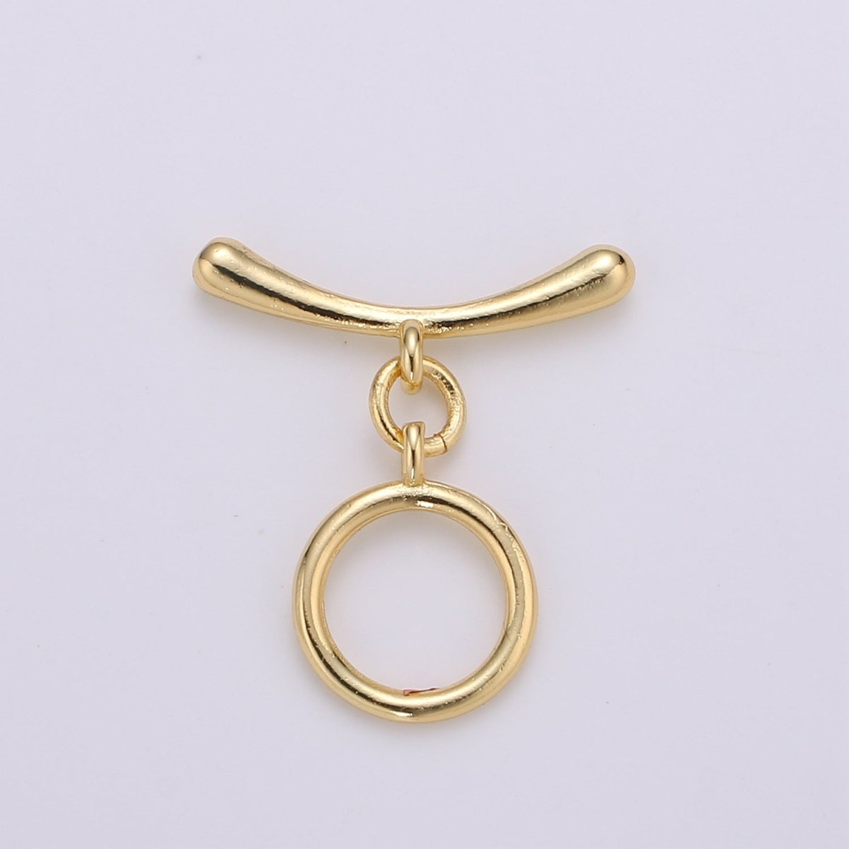 24K Gold Filled Toggle Clasp Smooth Circle OT Clasp For Jewelry Making Bracelet Necklace Diy Accessories Wholesale Supply Finding L-104~L-107 L-142