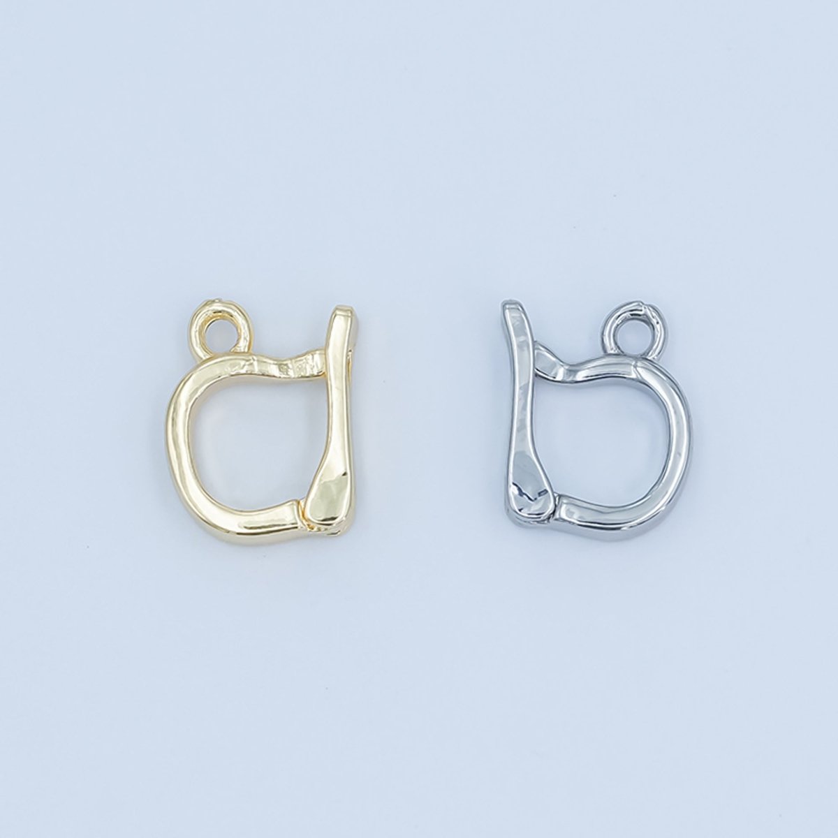 24K Gold Snap Bail Minimalist Finding in Gold & Silver | Z1138