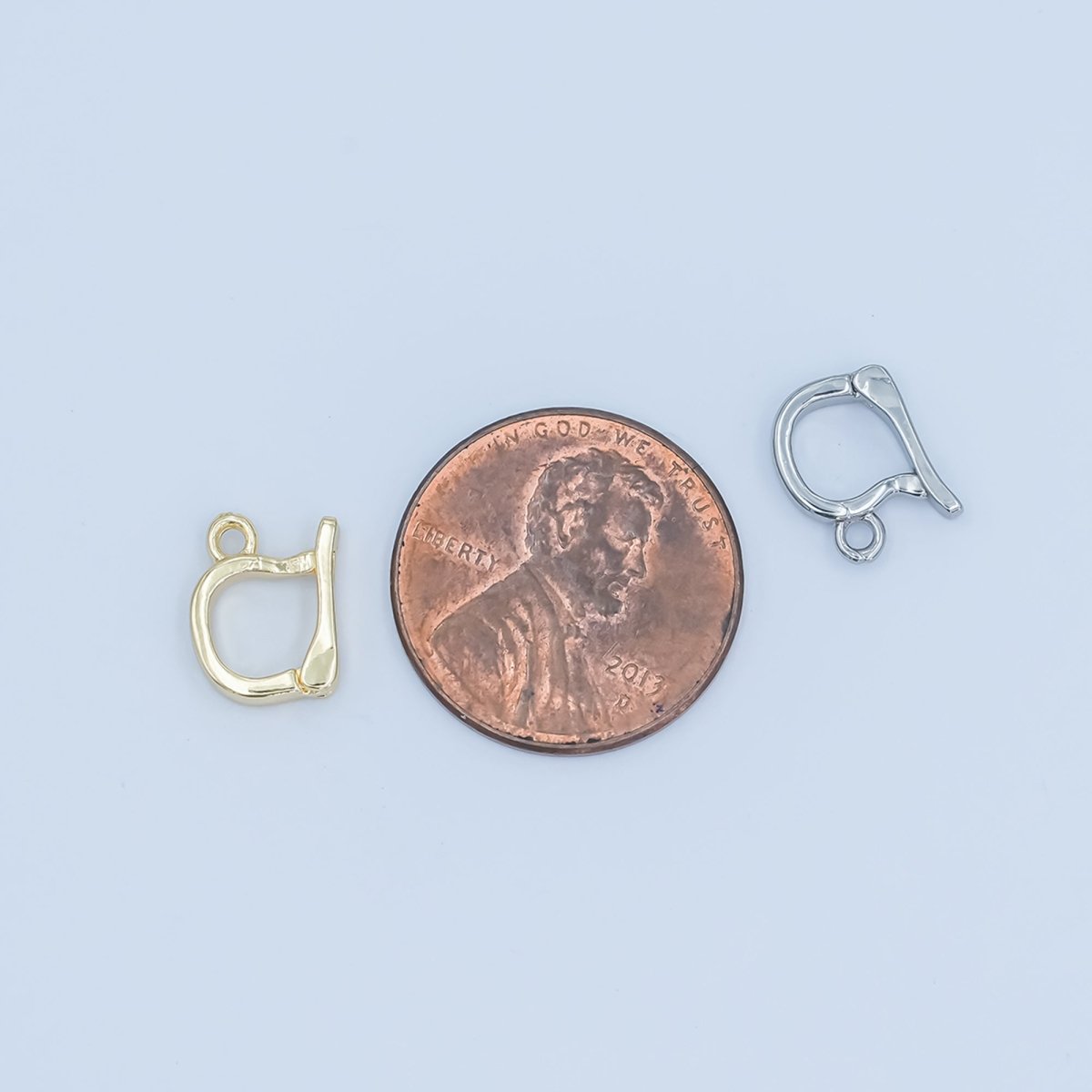 24K Gold Snap Bail Minimalist Finding in Gold & Silver | Z1138