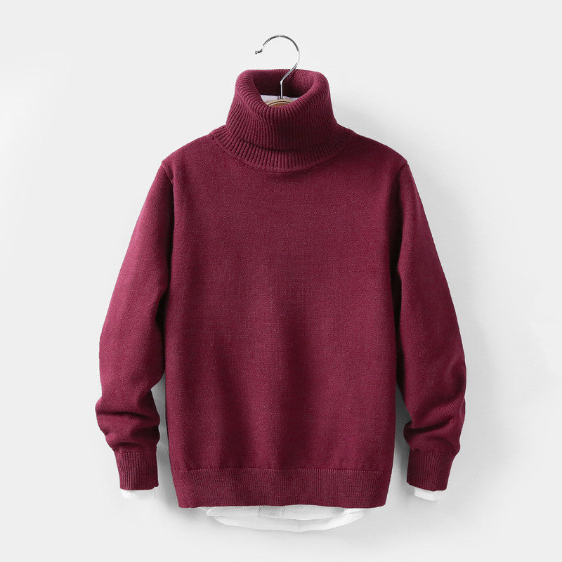 Autumn and winter high collar children&