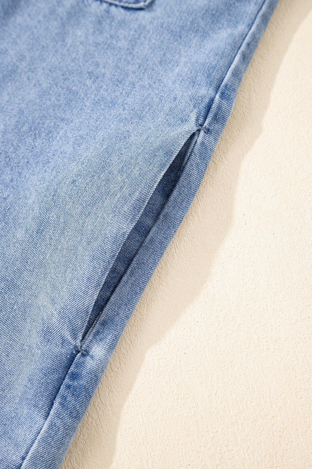 Button Down Short Sleeve Denim Dress