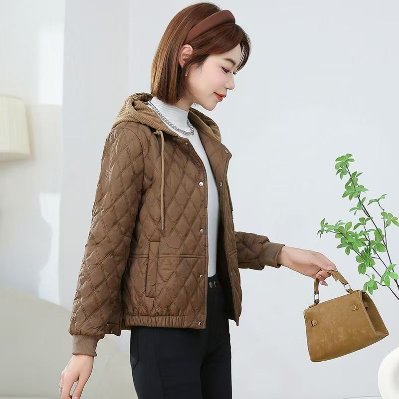 Casual Slimming Short Hooded Warm Jacket