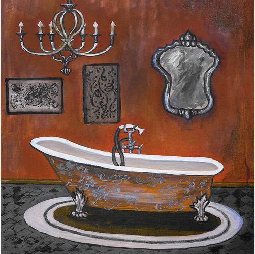 Modern Retro Bathroom Canvas Painting Mural Poster Wall