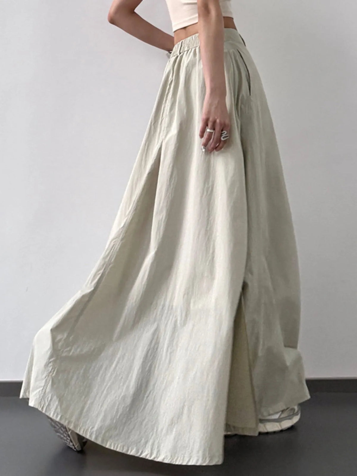 High Waist Slit Maxi Skirt