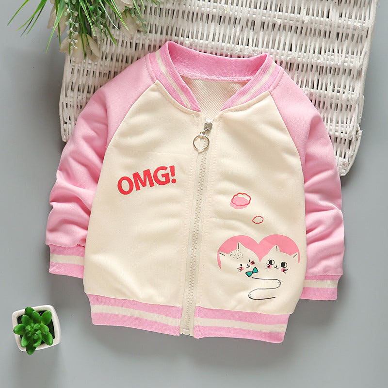 Boys And Girls Jackets Korean Baseball Uniforms Children&