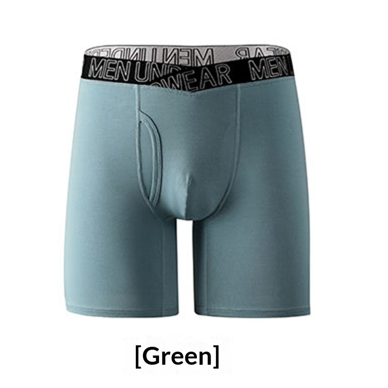 V-Shape Mens Breathable Boxer Briefs For Running And Fitness Extended Length