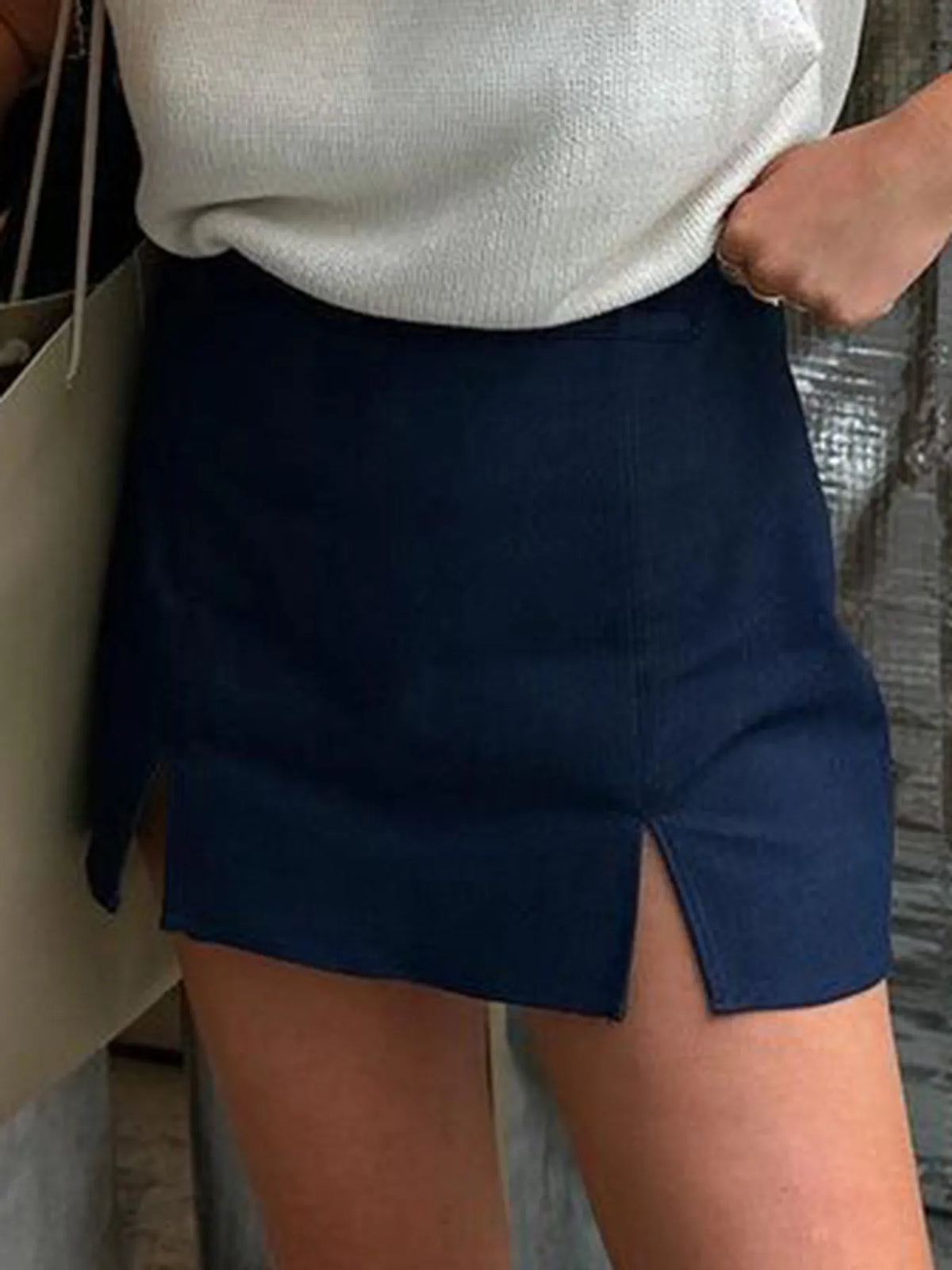 Slit Mini Skort