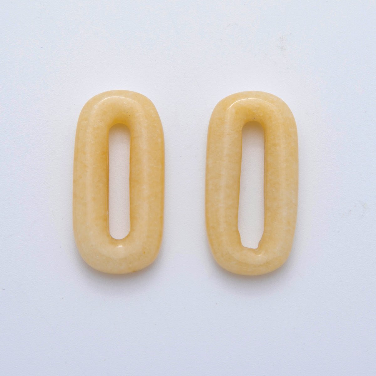30mm Natural Gemstone Oval Oblong Link Finding | Z1204 - Z1210