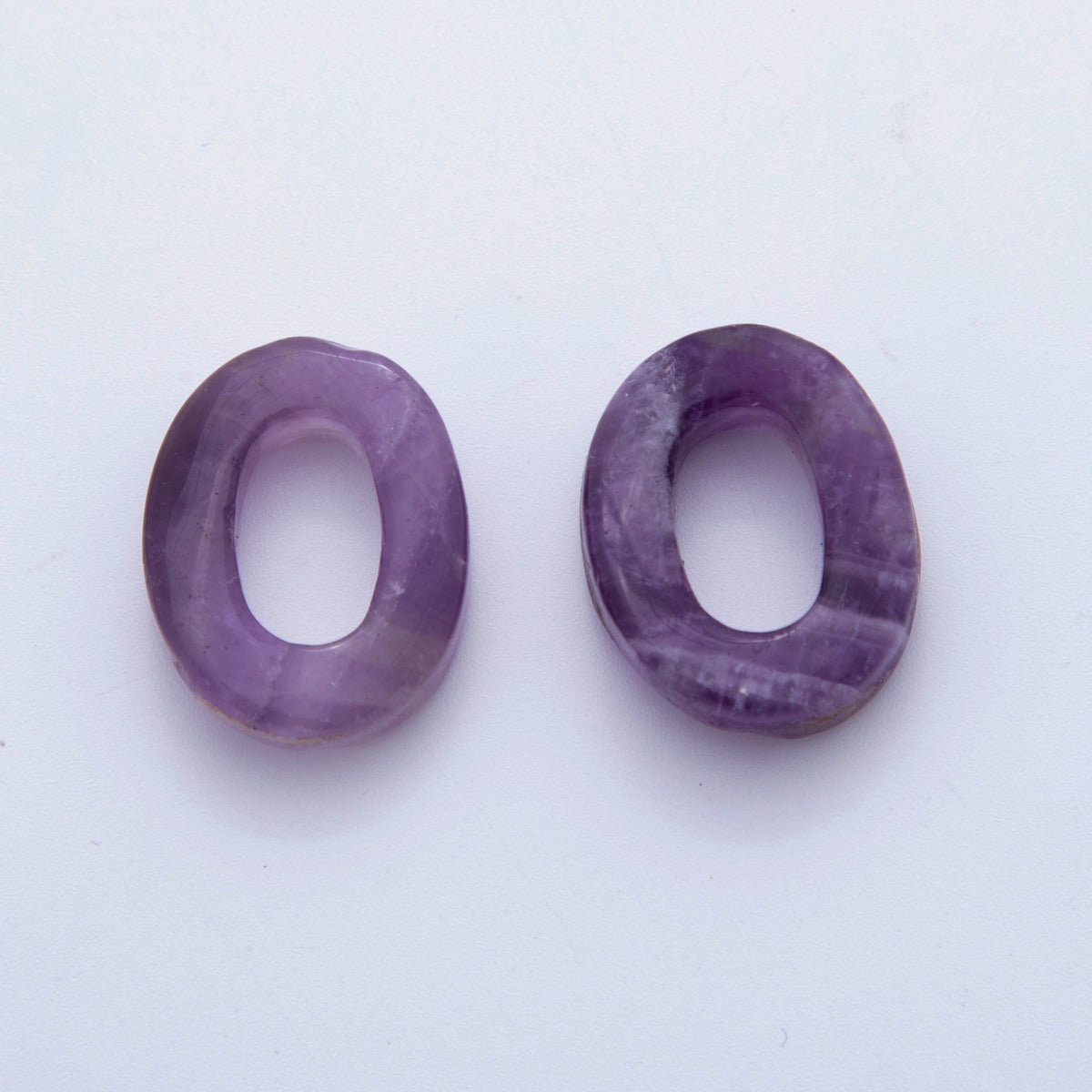 30mm Natural Gemstone Oval Oblong Link Finding | Z1211 - Z1219