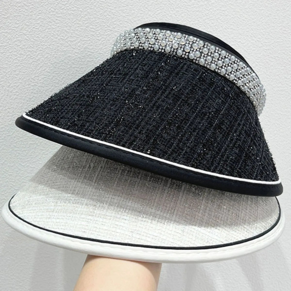 Pearl Detail Sunscreen Hat