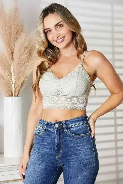 Sage JadyK Mallory Lace Bralette - Sexy Double-Strap Design | Femstylo
