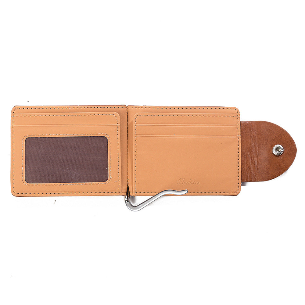 PU Leather Wallet Short Fashion Men&