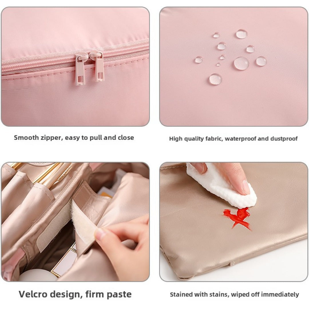 Cosmetic bag, storage bag outdoor portable, large capacity waterproof toilet bag, makeup bag with compartments,