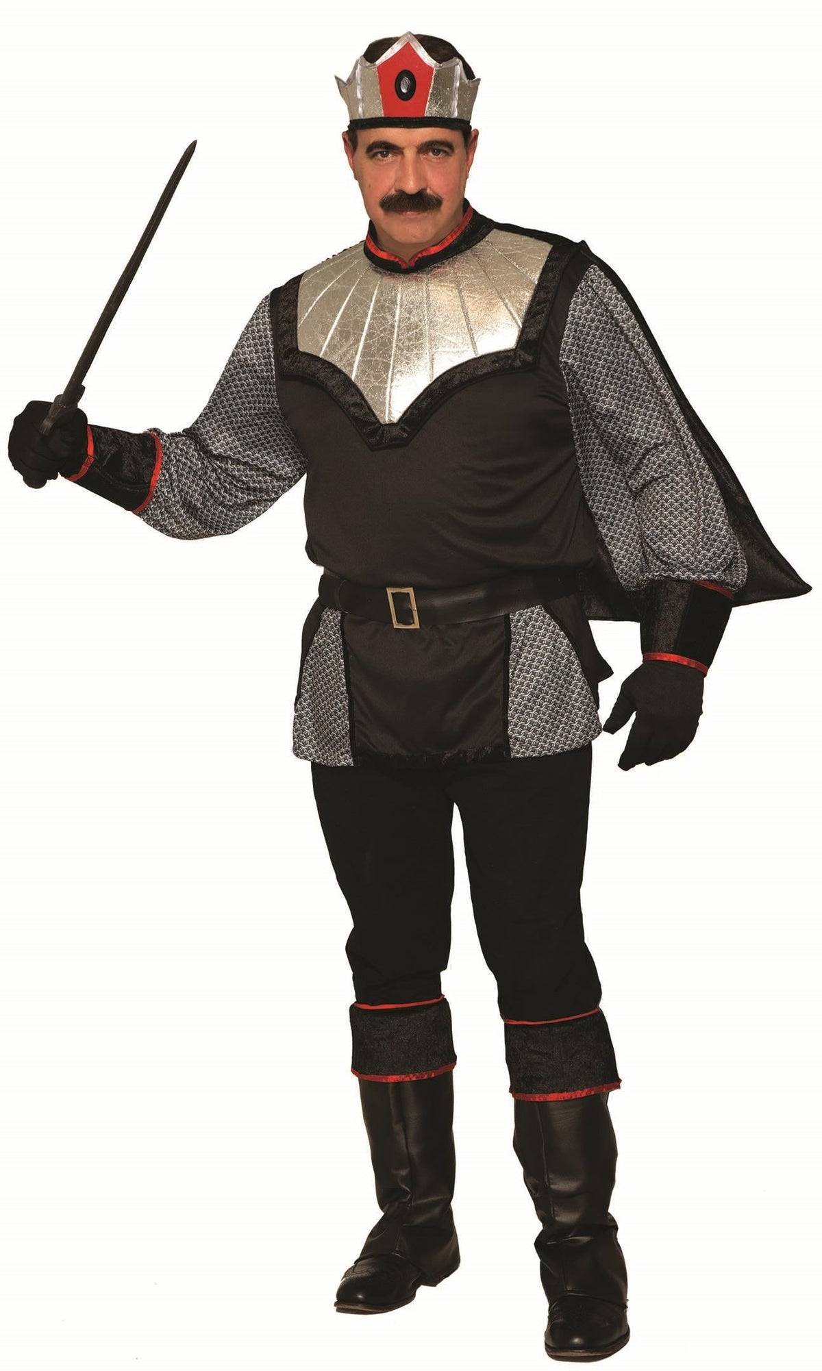 Dark King Medieval Black Adult Mens Costume