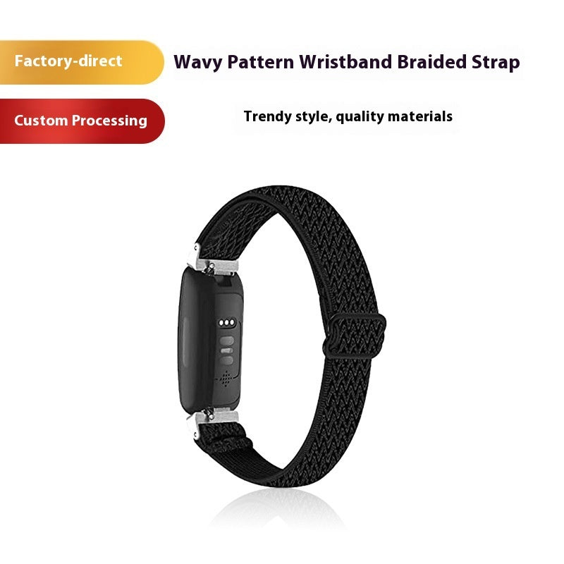 Japanese Buckle Wave Pattern Woven Strap