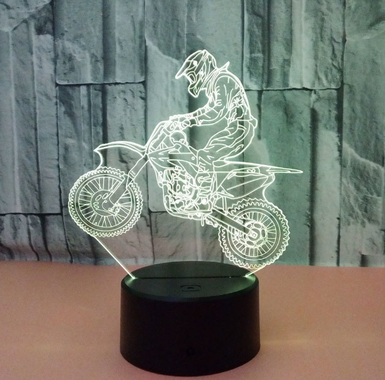 New Style 3D Motorcycle LED Lamp with Touch Remote