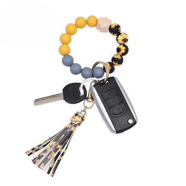 PU Tassel Keychain Women&