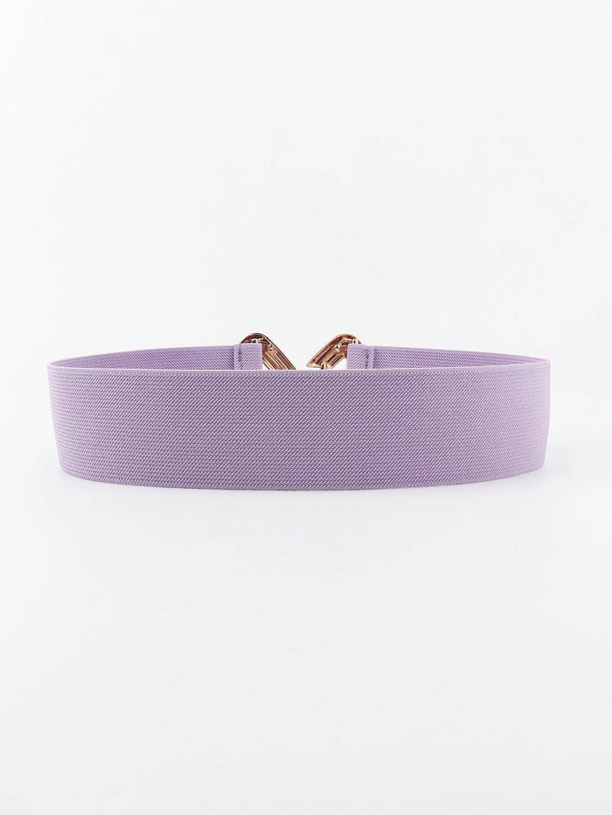 Geometric Buckle Elastic Wide Belt for Stylish Comfort