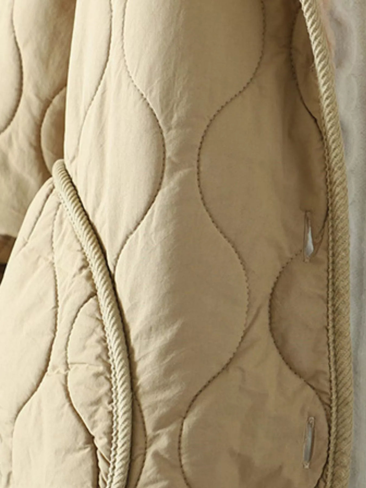 Quilted Hooded Sherpa Lined Outerwear