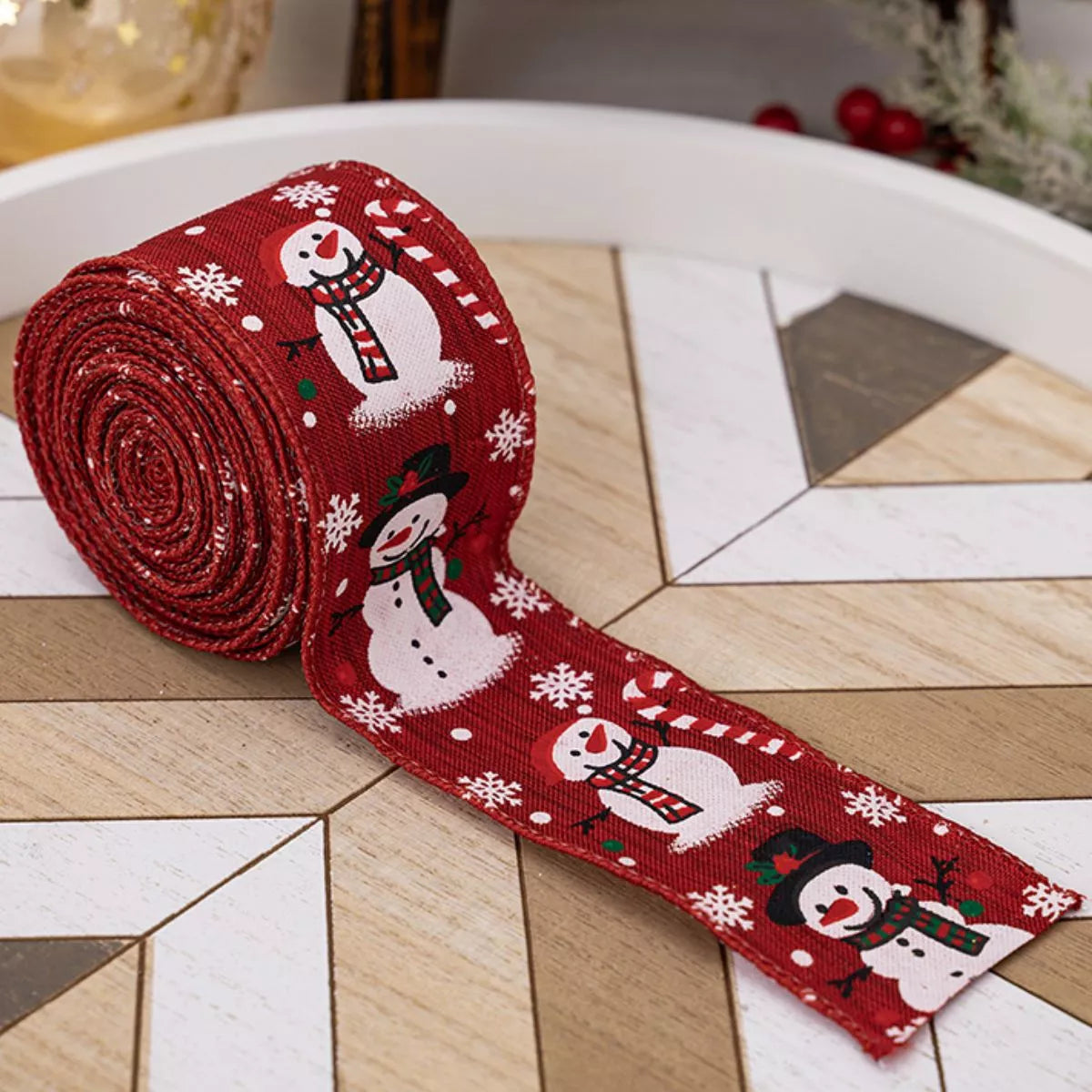Christmas Snowman Decorative Ribbon