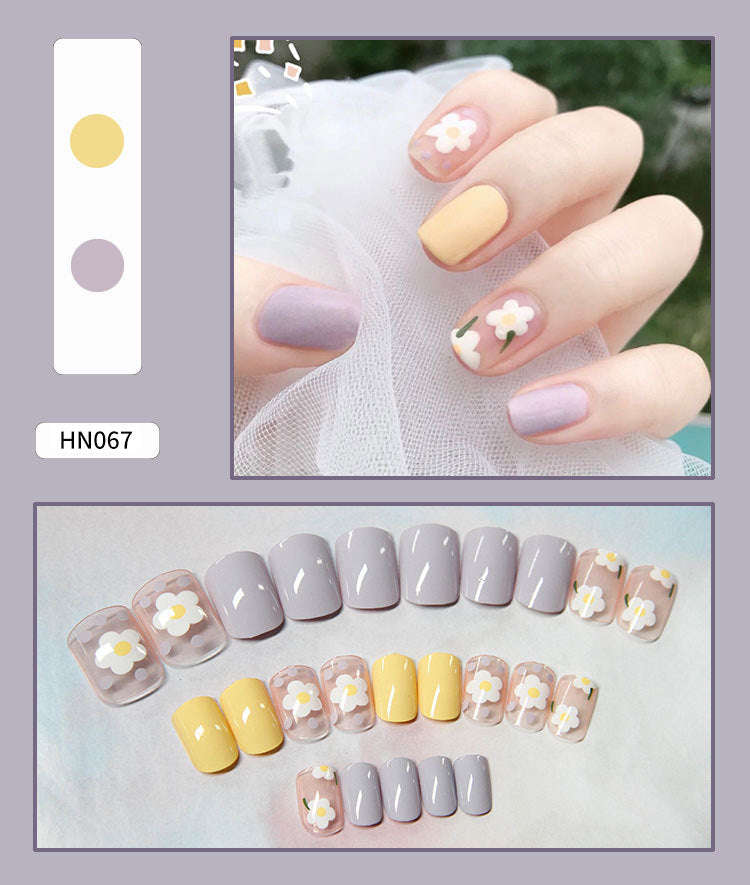 Nail Art Finished Fake Nail Scrub Nail Patch Wearable