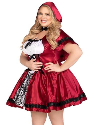 Gothic Red Riding Hood Costume - Women&