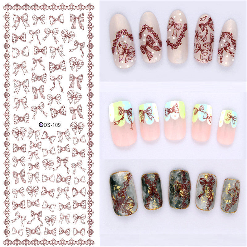 Watermark sticker decal nail sticker