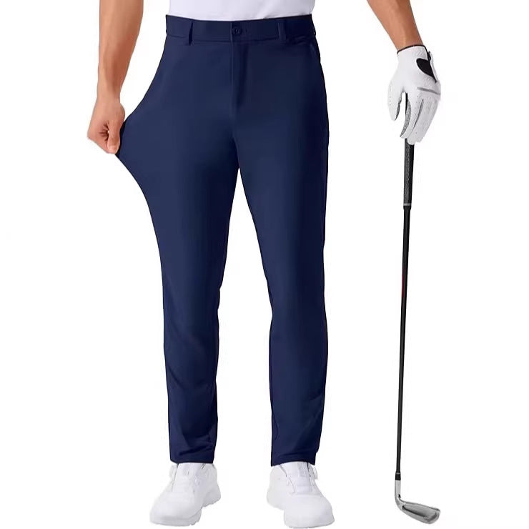 Stretch Solid Color Golf Men&