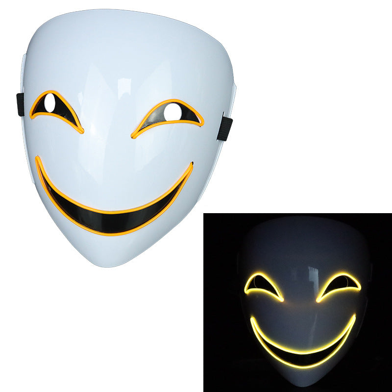 Glowing Black Halloween Mask