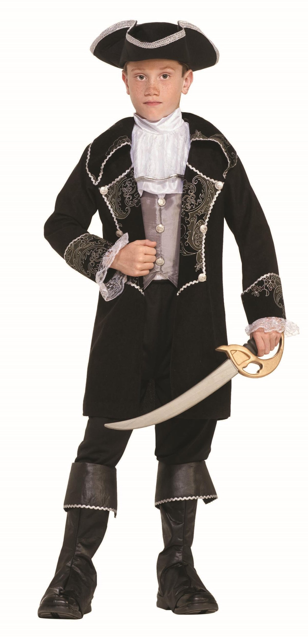 Swashbuckler Pirate Captain Hook Child Costume Small 4-6