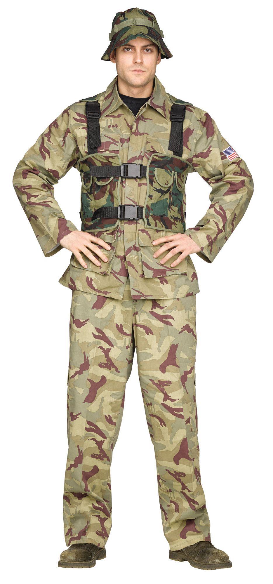 Authentic Issue Delta Force Navy Seal Military Adult Mens Costume
