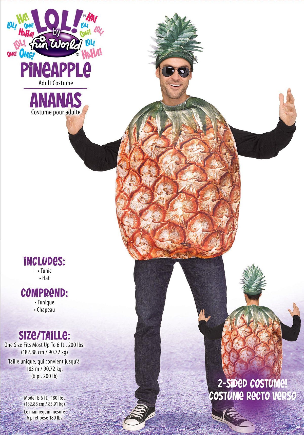 Pineapple Food Adult Costume