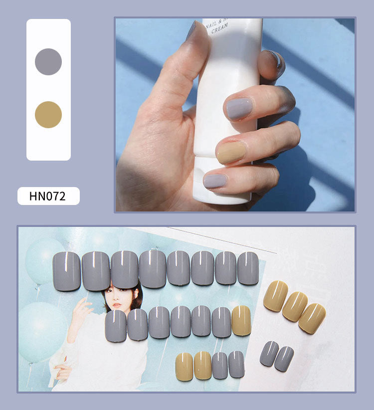 Nail Art Finished Fake Nail Scrub Nail Patch Wearable