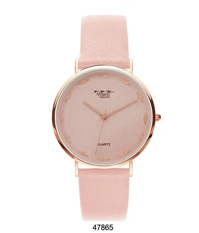 Sandbrough 40mm Milano Expressions Vegan Leather Strap Watch