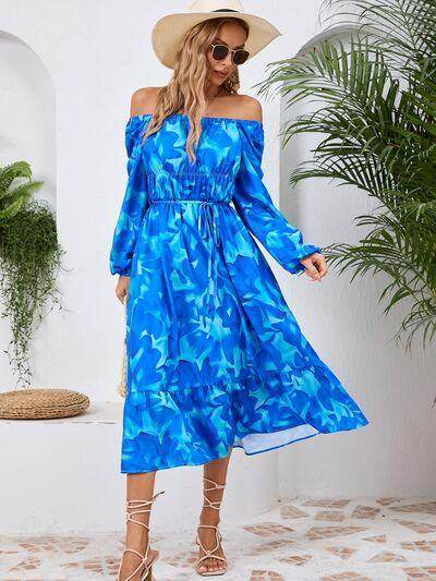Stylish Printed Long Sleeve Midi Dress for All Occasions