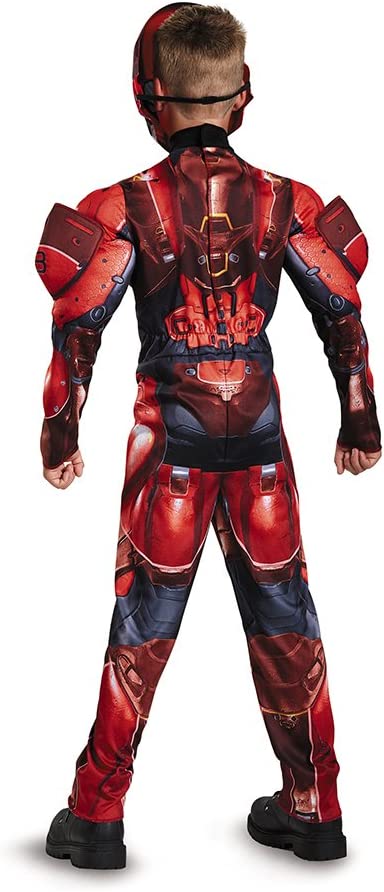 Halo Red Spartan Muscle Child Costume Medium 7-8