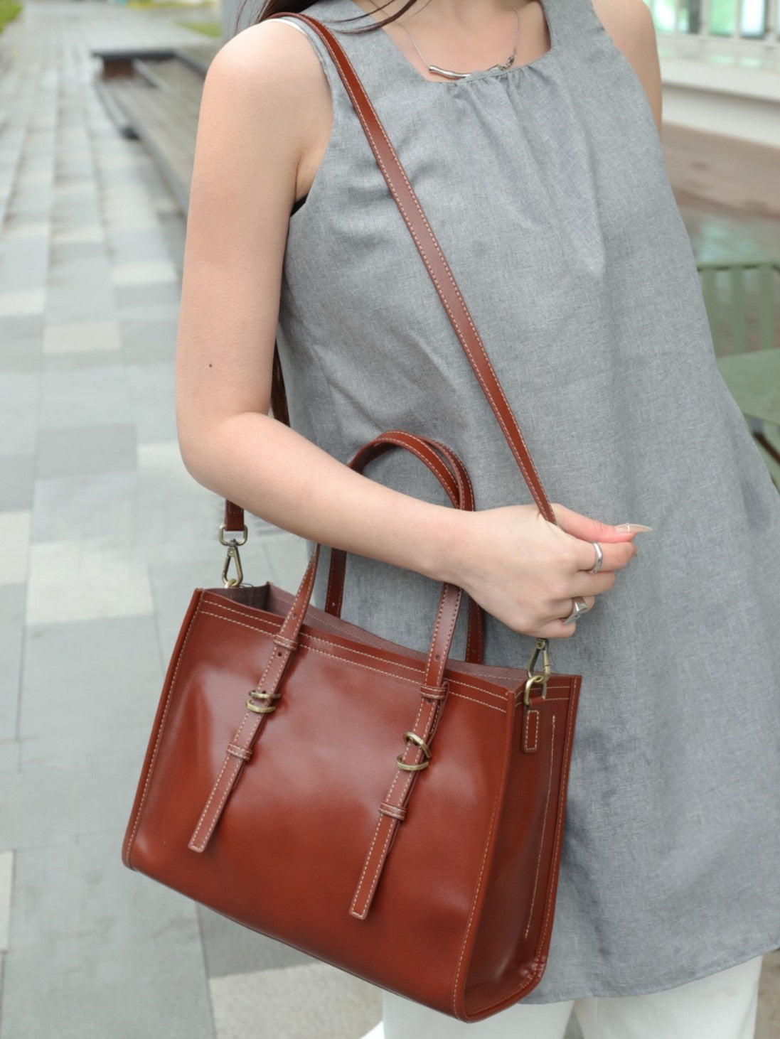 New Genuine Leather Women&