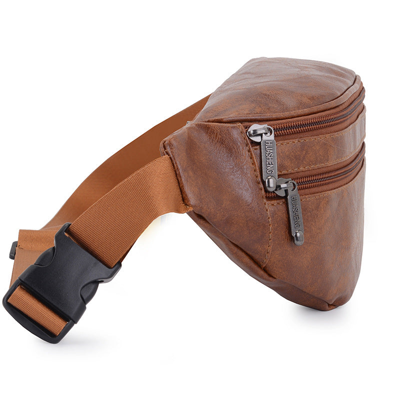 Retro PU Leather Casual Men&
