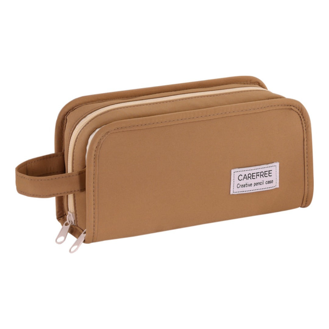 Simple Pencil Case Large Capacity – Dirt-Resistant Transparent Stationery Box for Primary School Students, Ideal Pencil Case