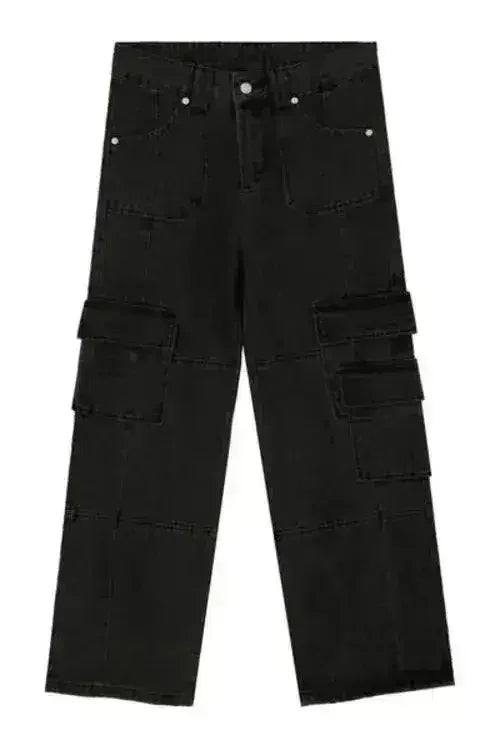 Baggy Cargo Jeans – Cotton Utility Pants with Relaxed Fit