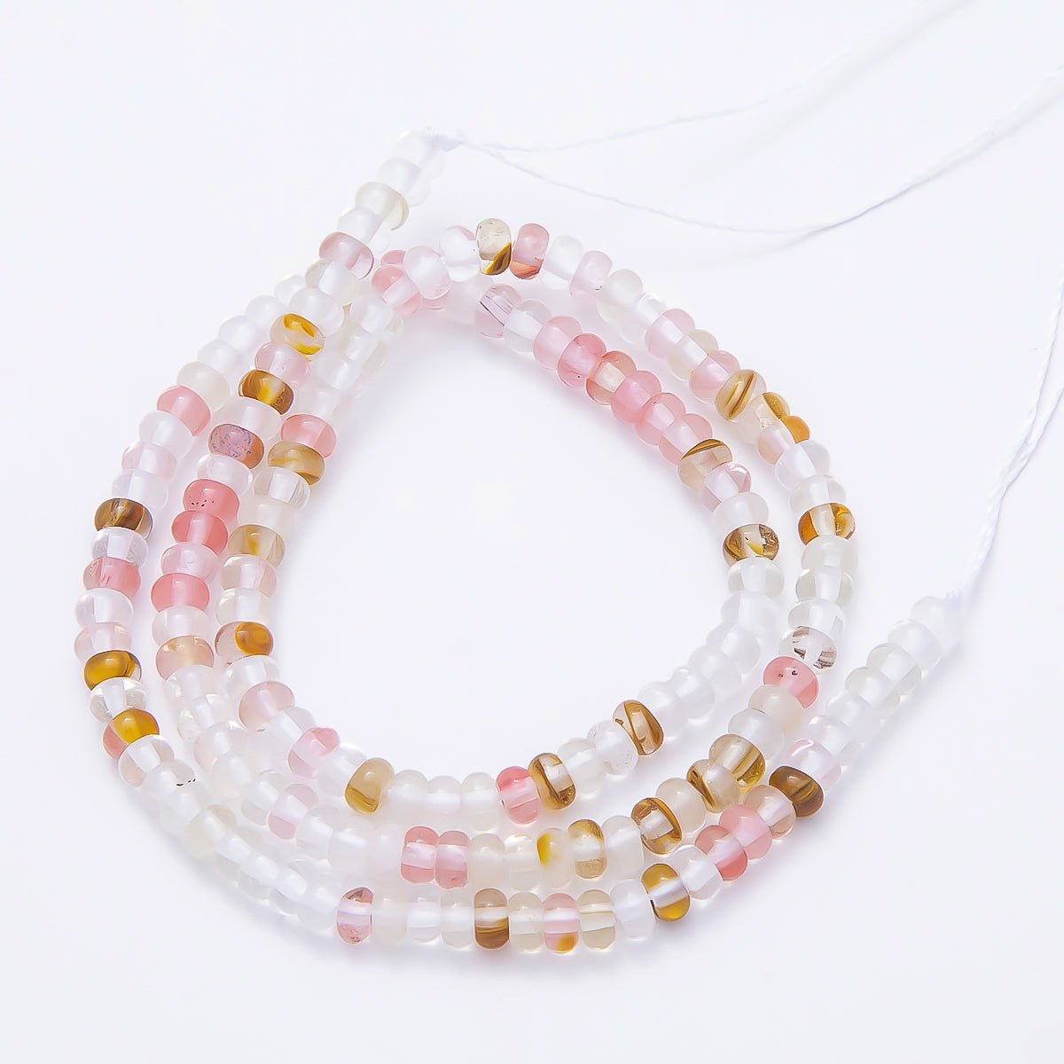 4mm Mini Rondelle Natural Gemstone Bead Strand Finding | WA-00043