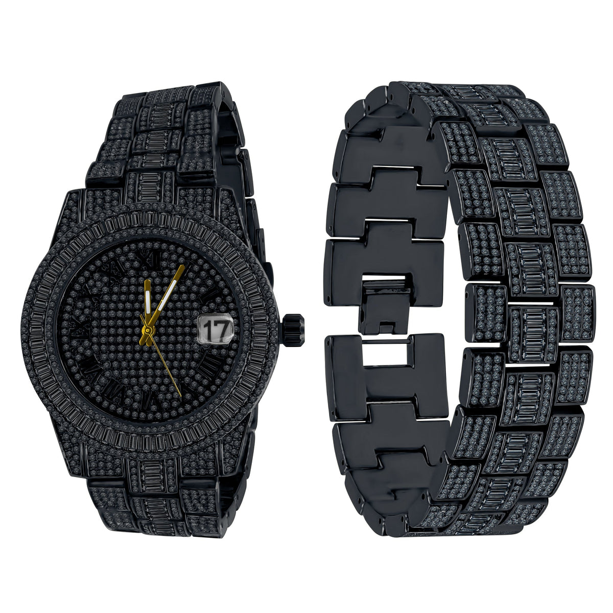 OYSTER CRYSTAL STONES WATCH SET | 530753