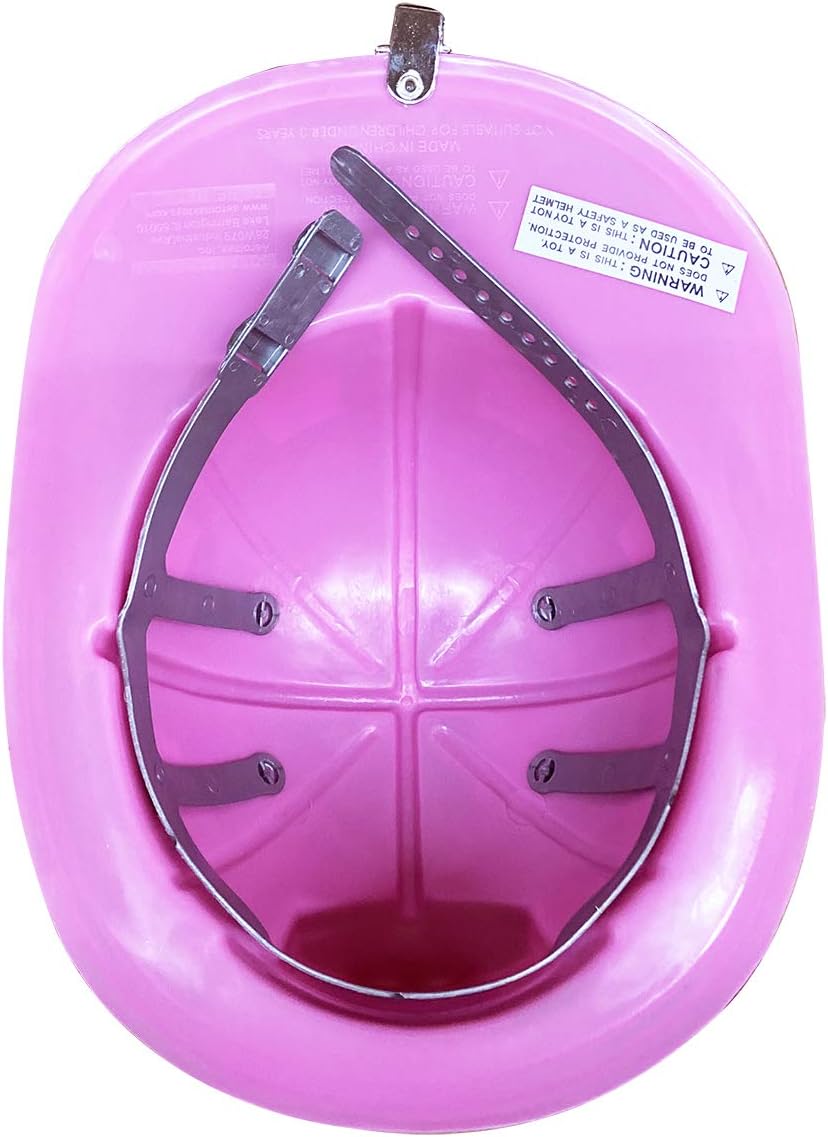 Pink Firefighter Helmet with Adjustable Headband Child