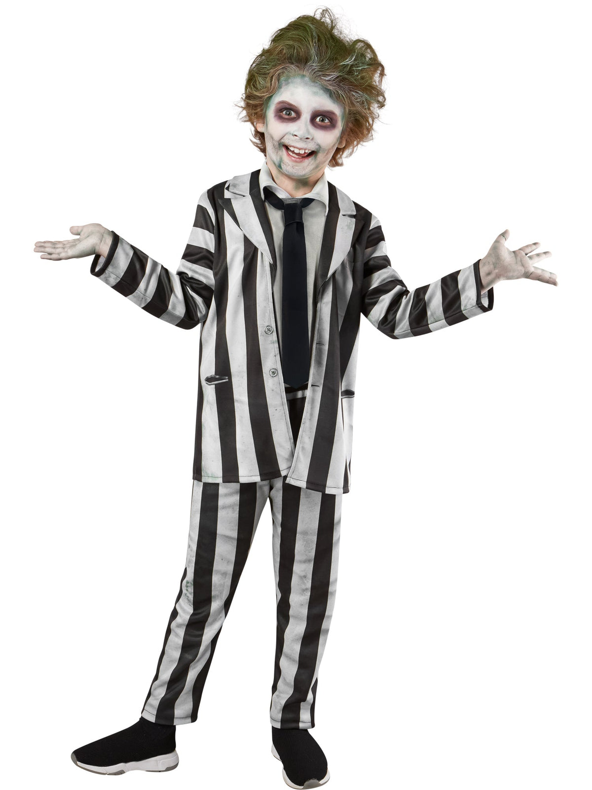 Beetlejuice Suit Kids Costume Size Large 10-12